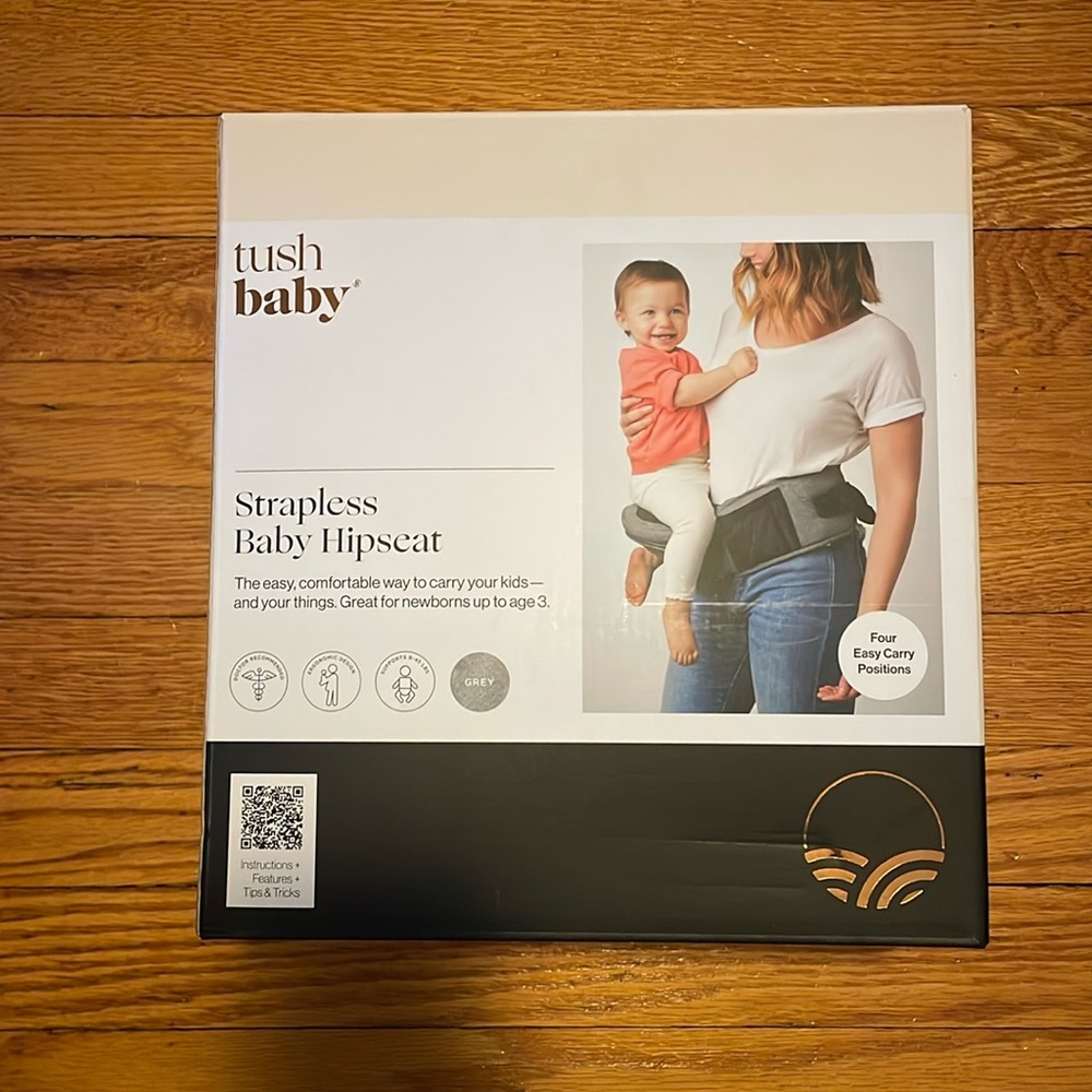 Grey Tush Baby strapless baby hipseat